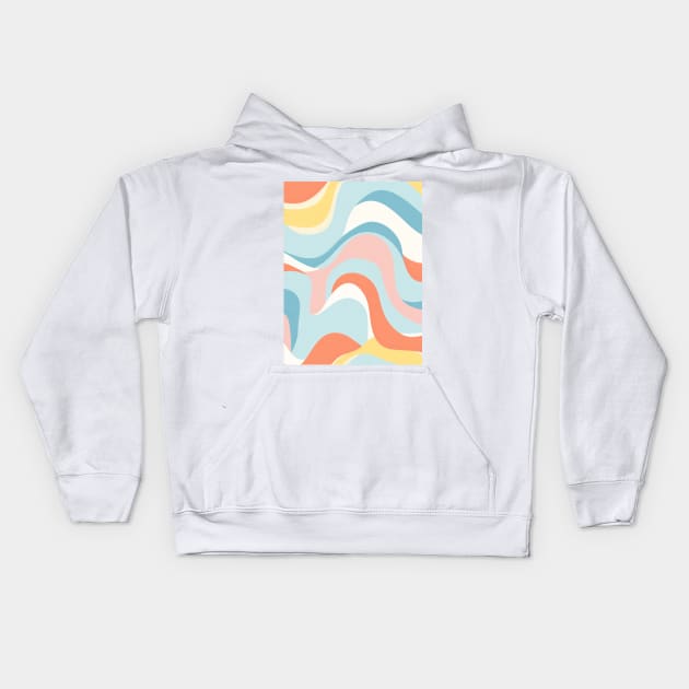 Autumn Nostalgia: Retro Pastel Doodle Delight Kids Hoodie by star trek fanart and more